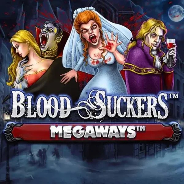 Slots logo of Blood Suckers Megaways from Red Tiger Gaming at Casinova Casino
