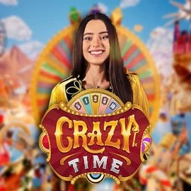 Crazy Time logo by Evolution at Casinova CasinoCrazy Time