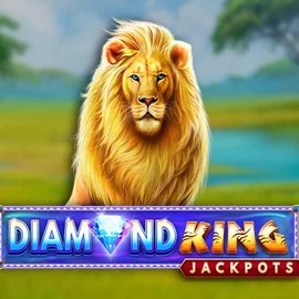 Diamond King Jackpots logo by SpinPlay Games at Casinova Casino