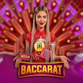 Mega Baccarat by Pragmatic Play, showcased at casinova.it.com – game logo