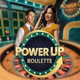 Official Live Casino logo: PowerUP Roulette by Pragmatic Play at Casinova Casino