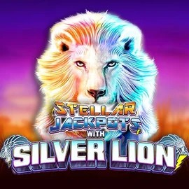 Stellar Jackpots with Silver Lion slot visual from Lightning Box Game available on casinova.it.com