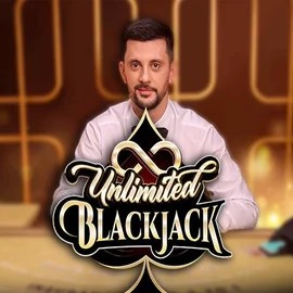 Unlimited Blackjack online game logo by Ezugi on casinova.it.com